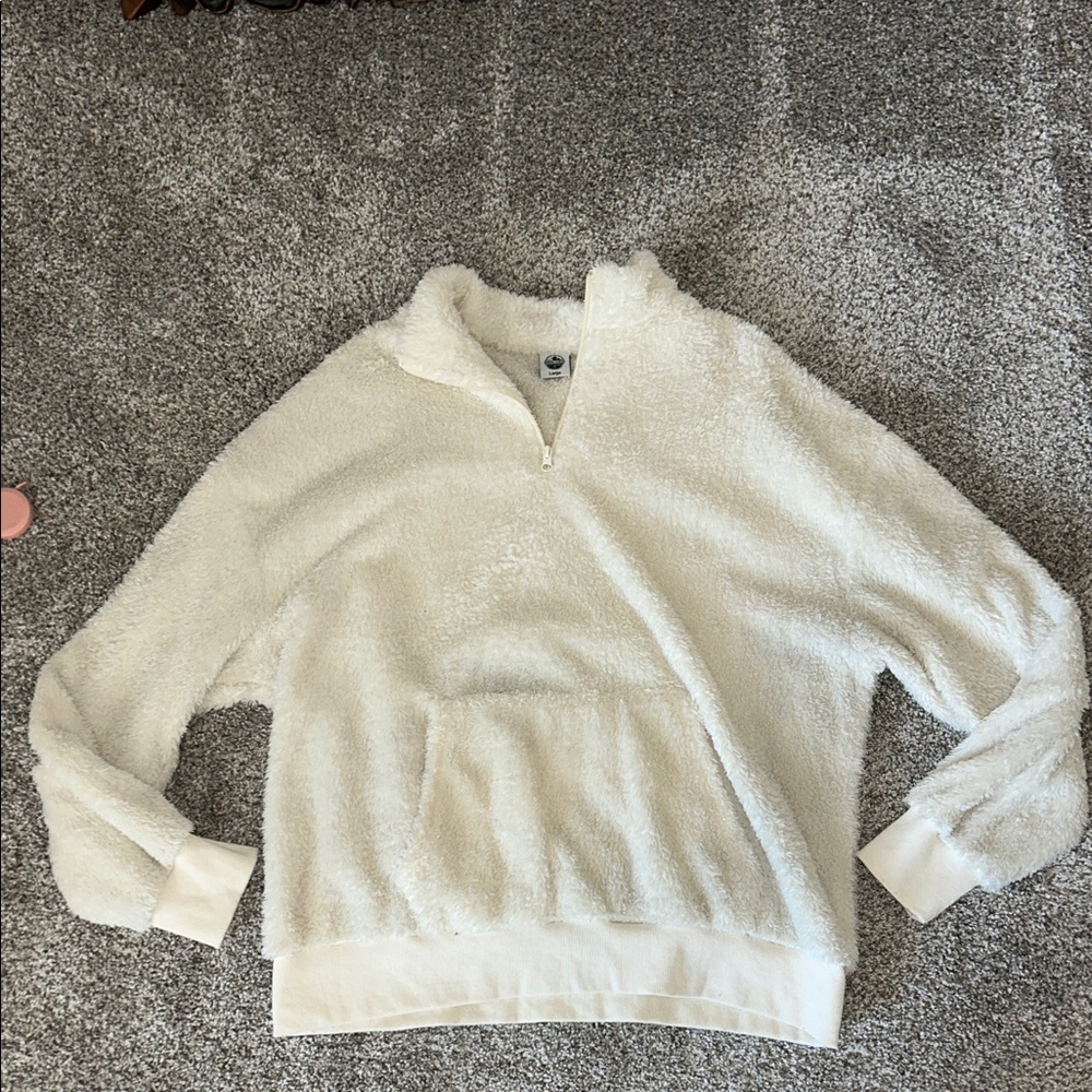 Cozy White Fleece Women's Hoodie